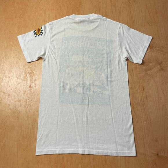 Vintage 90s Rodger Rabbit Cartoon Cab and Driver Medium WhiteT-Shirt - Picture 9 of 10